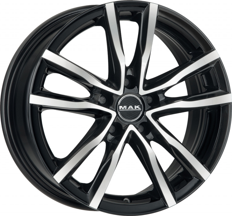 

Диск колесный MAK Milano 7xR18 5x114,3 ET40 ЦО76 черный глянцевый с полированной лицевой частью F7080MIBM40FF