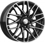 

Диск колесный СКАД Сиена 6.5xR16 5x114.3 ET46 ЦО67.1 чёрный глянцевый с полированной лицевой частью 3310605