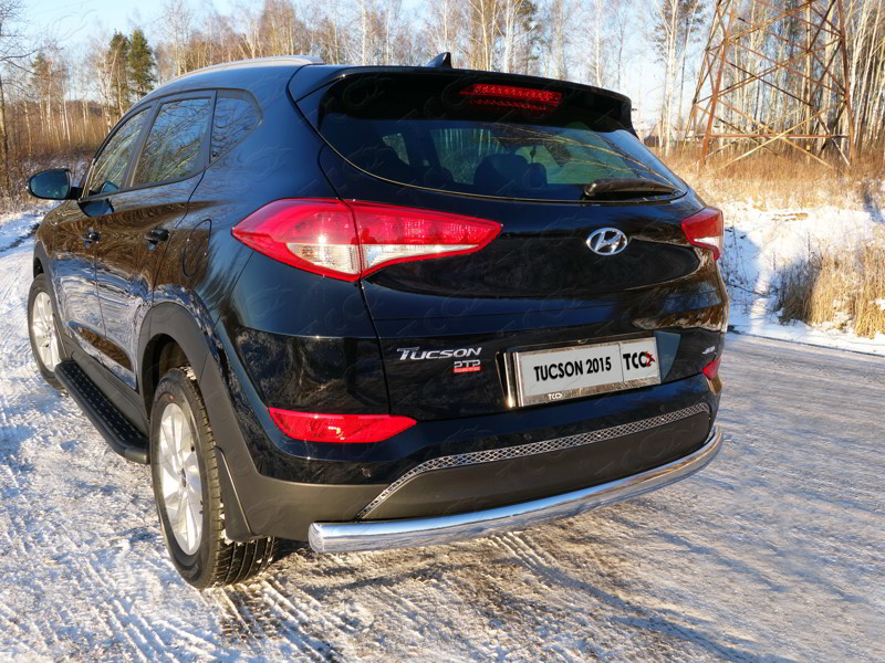 

Защита задняя овальная TCC HYUNTUC15-31 для Hyundai Tucson (2015 - по н.в. ), Tucson