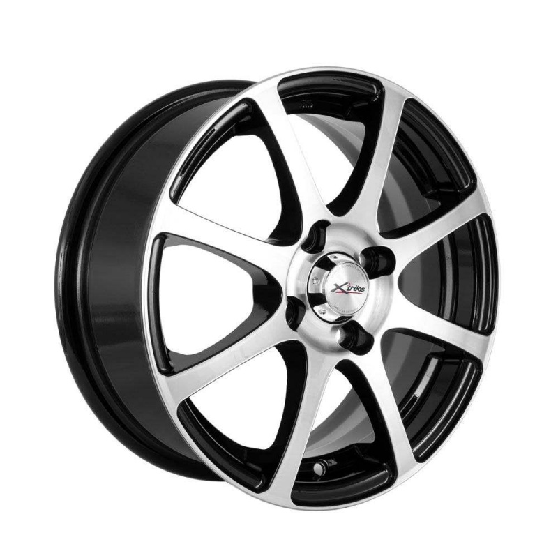 

Диск колесный X'trike X-113 5.5xR14 4x100 ЕТ45 ЦО67.1 черный частично полированный 14493