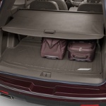 Коврик в багажник (бежевый, с заходом на спинки) GM 84277659 для Chevrolet Traverse 2018 -