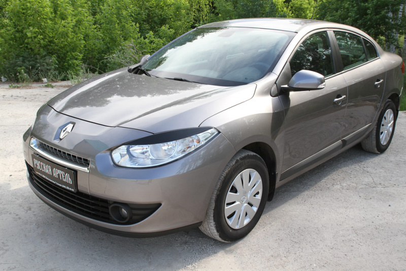 

Накладки на передние фары (реснички) Русская Артель Renault Fluence 2009-2012, Глянец (под покраску), Fluence