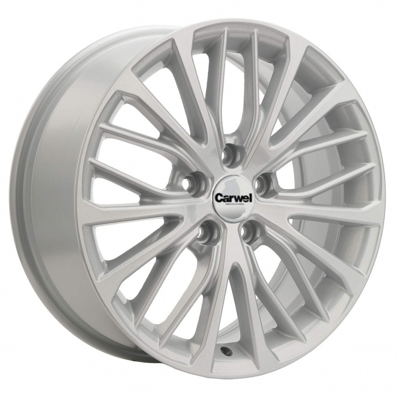 

Диск колесный Carwel Инкан 1705 7xR17 5x114,3 ET45 ЦО66,1 серебристый 36660