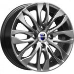 

Диск колесный K&K Канзаши 6.5xR14 4x100 ET39 ЦО54.1 серый тёмный глянцевый r72359