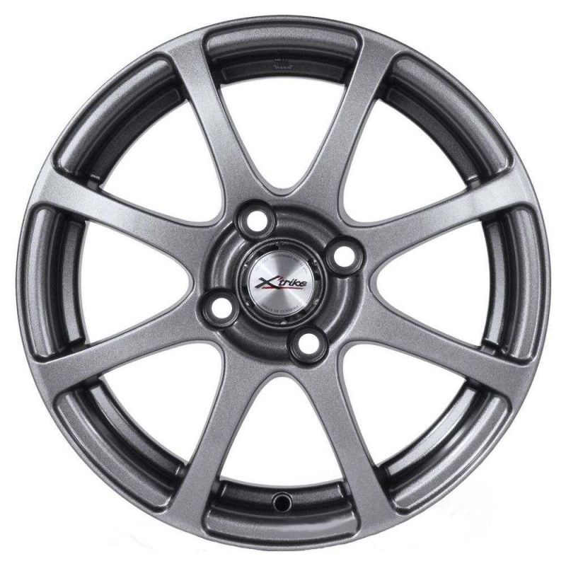 

Диск колесный X'trike X-113 5.5xR14 4x100 ЕТ45 ЦО67.1 серебристый темный 14490