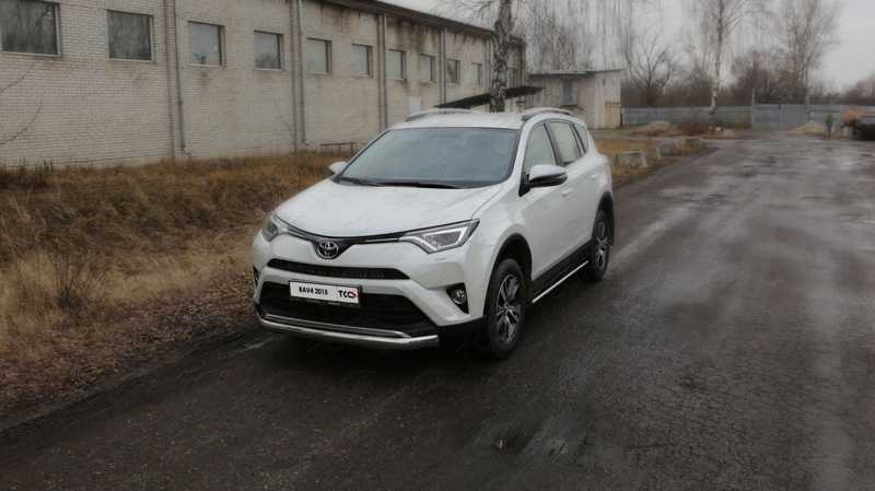 

Защита передняя нижняя (овальная) TCC TOYRAV15-25 Toyota RAV4 2019, RAV4