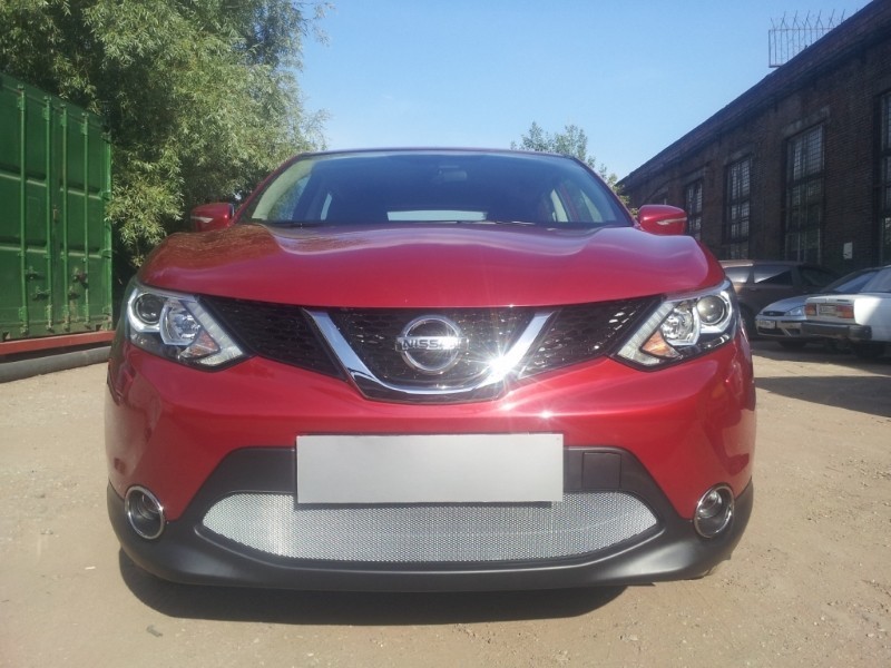 

Защита радиатора, хром (без парктроников) Allest NQAS14.chrome для Nissan Qashqai 13-, Qashqai