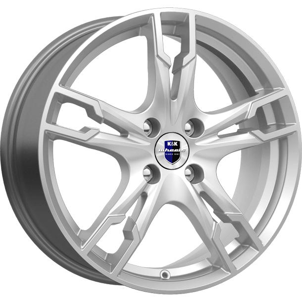 

Диск колесный КиК Солар 7xR17 4x100 ET38 ЦО67.1 серебристый 74271SK