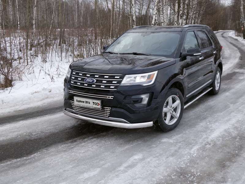 

Решетка радиатора нижняя 16 мм Компания ТСС FOREXPL16-04 Ford Explorer 2016 - 2018, Explorer