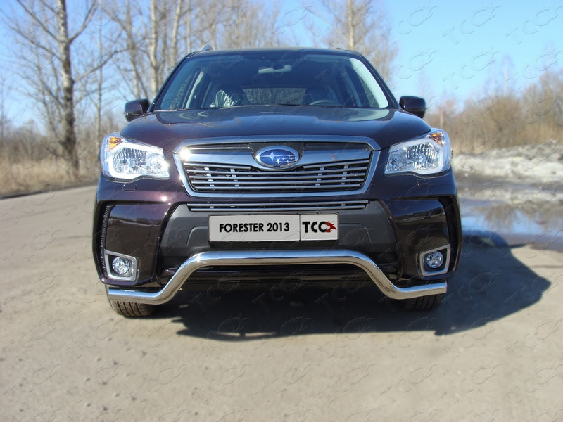 

Защита передняя (кенгурин) 60,3 мм Компания ТСС SUBFOR13-02 Subaru Forester 2013 - 2015, Forester