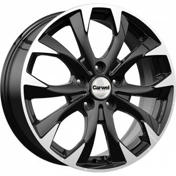 

Диск колесный Carwel Баунт 152 7xR17 5x114,3 ET50 ЦО67,1 черный с полированной лицевой частью 36608