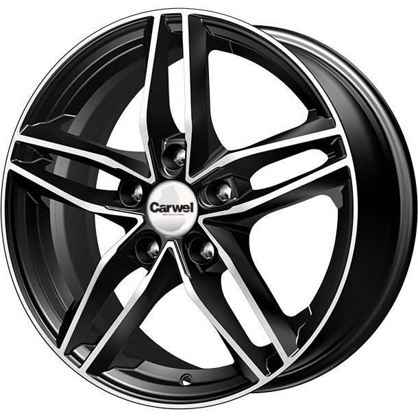 

Диск колесный Carwel Тау 108 6,5xR16 5x100 ET43 ЦО57,1 черный с полированной лицевой частью 96789