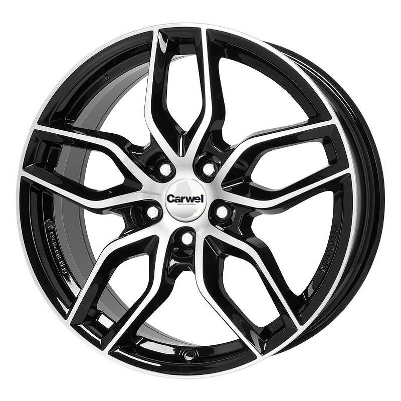 

Диск колесный Carwel Эпсилон 117 6.5xR16 5x114.3 ЕТ38 ЦО67.1 черный с полированной лицевой частью 00039776