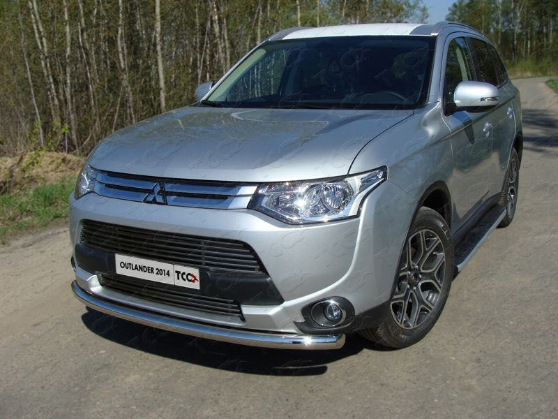 

Решётка радиатора нижняя 12 мм Компания ТСС MITOUT14-04 Mitsubishi Outlander 2014 - 2015, Outlander