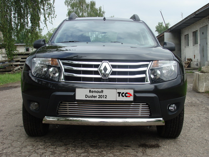 

Защита передняя овальная (длинная) 75х42 мм ТСС RENDUST12-02 для Renault Duster 2011-, Duster