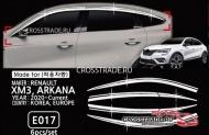 

Дефлекторы окон 6 элементов Renault ARKANA (Рено Аркана) 2019, Arkana