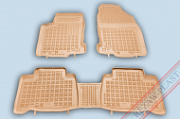 Коврики в салон Rezaw-Plast резина бежевый 202407 Lexus NX 2014-