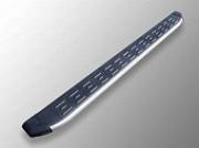 Пороги алюминиевые с пластиковой накладкой 1720 мм ТСС TOYRAV15-19AL для Toyota RAV4 2015-