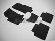 Коврики салона текстильные на резиновой основе LUX, черные Seintex 86047 Nissan X-Trail 2014-